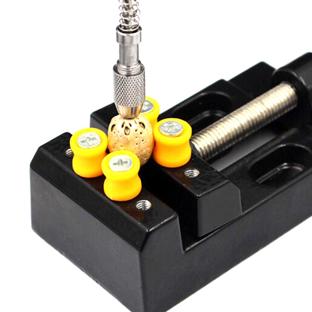 CAIDU Vises Universal Mini Walnut Vise Clamp Table Bench Vice for