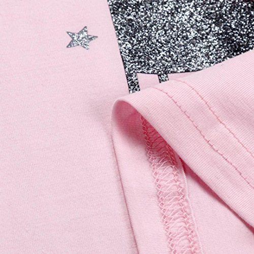2017 Toddler Kids Baby Girls Cute Bow Shirt Top Grid Shorts Set Tutu Dresses Princess Party Clothes (3-4Years, Pink)