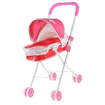 Juguetes y juegos Cochecitos Carrier y Cochecito Jugar a la casa Trolley de muñecas para niños Carrito de juguete Carro de juguete Juego de viaje de muñecas Bebé Muñeca Carro de juguete