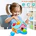rolimate Pounding Wooden Toy House with Toy Hammer, Unique Design for Pounding Bench Wooden Toys, Kid Toys for Toddlers, Wood Toys, Toddler Toys
