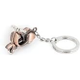 uxcell Motorcycle Keychain, Copper Tone Metal, 3D, 1pc, for Bag/Key | Copper tone metal 3D motorcycle keychain, sportbike design pendant, for keys/handbags/backpack/purse, gift for men/women