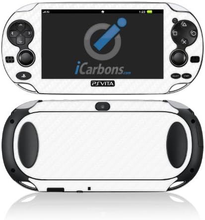 iCarbons White Carbon Fiber Vinyl Skin for PS Vita Playstation
