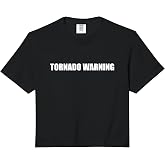 Tornado Warning Comfort Colors Crop Top