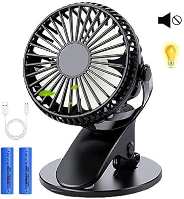 Table Outdoor Kaishane Mini Usb Desk Fan With Rechargeable Battery Quiet Portable Clip On Fan 3 Speeds 720 Rotation Cooling Desktop Fans Personal Table Fans Perfect For Baby Stroller