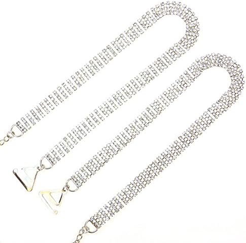 Rhinestone Elegant Bling Strappy's Bra Straps - 4 Rows of Rhinestones