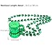 ULTNICE St Patrick's Day Beads Shamrock Necklace with Green Shot Glass 12PCS