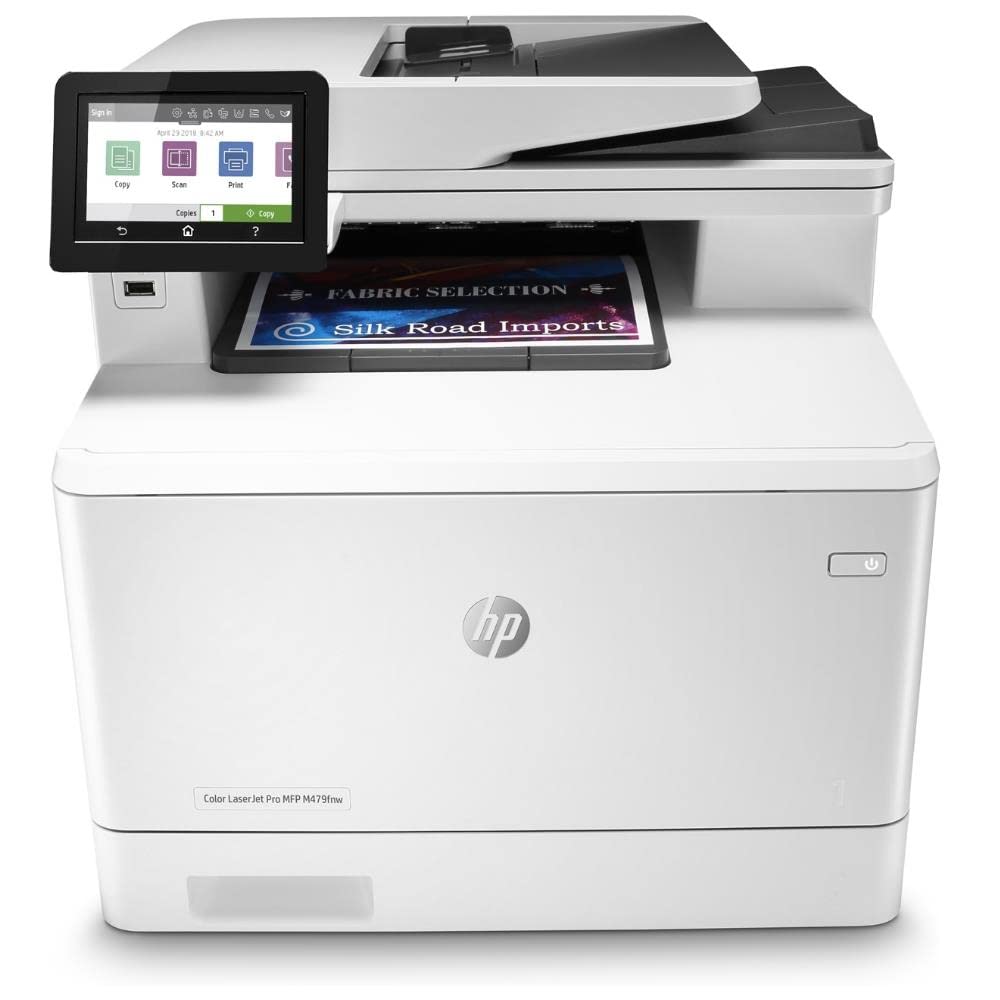 HP Color LaserJet Pro M479fnw (W1A78A) - Farb-Multifunktionsdrucker: Drucken, A4, Scannen, Kopieren, Faxen (Farbe; bis zu 27 S./Min.; USB 2.0; Gigabit Ethernet; Wi-Fi)