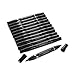Prismacolor 1773298 Premier Double-Ended Art Markers, Fine and Brush Tip, Warm Grey, 12-Count