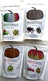 Gourmet Pumpkin Seeds Variety Pack Bundle of 4: Tomato Italiano, Coco Joe, Really Naked, Super Spicy