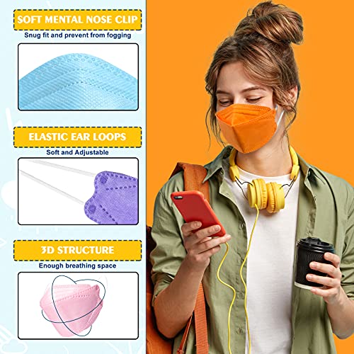 KF94 Mask, Individually Wrapped, 25 Packs Disposable Colorful Face Mask