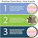 Detox Body Wrap for Weight Loss - Brazilian Silky n' Slim Volcanic Clay Organic Body Wrap Home Spa Treatment. Reduce Cellulite, Psoriases & Stretch Marks (8 Applications)