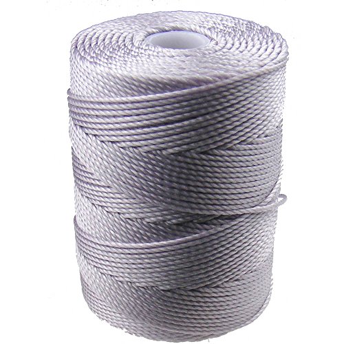 C-LON Bead Cord, Pale Heather - 0.5mm, 92 Yard Spool