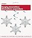 Unique Snowflake Hanging Swirl Decorations-26 | Silver & Blue | 3 Pcs, Multi Color