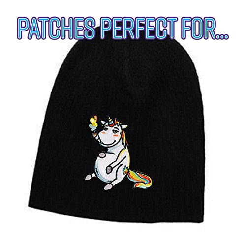 Pot Smoking Pals Mystical High Unicorn - Iron on Embroidered Patch Applique