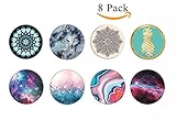 Premium Expanding Stand Pop Grip Mount Holder Sockets for iPhone X, Galaxy S8,all Cellphones and Tablets (Pack of 8)
