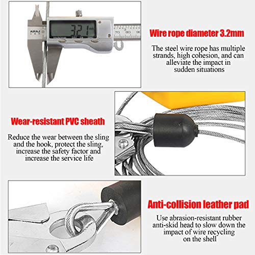 Einziehbar Absturzsicherung Seil Fallschutz Bandschlinge Personenfallbegrenzer Höhensicherungsgerät Für Outdoor… – Bild 8