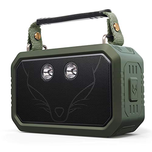 DOSS Traveler Wireless Portable Bluetooth Speakers with Waterproof IPX6, 20W Stereo Sound and Bold Bass, 12H Playtime, Durable for Phone，Tablet, TV, Gift Ideas-Green