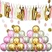 Party Supplies and Party Decorations - 60 Pcs Party Balloons and 20 Pcs Paper Tassel & 2 Pcs Polka Dot Paper - Perfect for Birthdays, Weddings