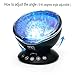 [Generation 3] Weirdbeast Remote Control Ocean Wave Project Sleep Night Lights with Built-in Ambient Audio Bedroom Living Room Decoration Lamp for Kids/Adult - Black