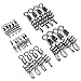 Dr.Fish Saltwater Fishing Swivel Snap Swirl Connector Stianless Black 220LB (Pack of 10)