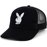 Playboy Black Tux Trucker Adjustable Snapback Hat