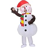 AOGOYO Inflatable Christmas Costume Blow up Xmas Costume Cosplay Party Halloween Christmas Suit Xmas Suit Jumpsuit