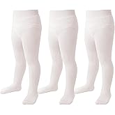 Marchare Baby Girls Tights Thick Solid Cable Knit Leggings Winter Warm Stockings For Toddler Girls 1/2/3/4/5 Pack