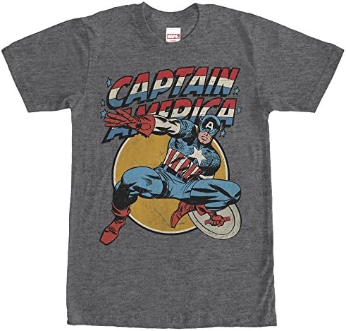 Marvel Men's Captain America Shield T-Shirt