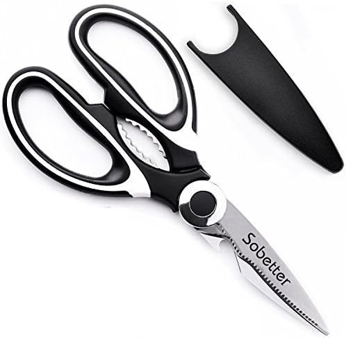 Kitchen Shears - Ultra Sharp Premium Heavy Duty Kitchen Shears and Multi Purpose Scissors (white)