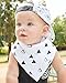 Baby Bandana Drool Bibs with Snaps, 8-Pack Organic Absorbent Drooling & Teething Bib Set by Matimati (Monochrome)