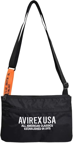 Amazon アビレックス Avirex サコッシュ レディース メンズ ロゴ スポーツmix ブランド ミリタリー ショルダーバッグ 斜めがけバッグ ミニショルダーバッグ シューズ バッグ