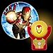 Projectables 13342 Iron Man 3 LED Plug-In Night Light, Gold and Red, Collector’s Edition, Light Sensing, Auto On/Off, Projects Marvel Comics Character Iron Man on Ceiling, Wall, or Floor