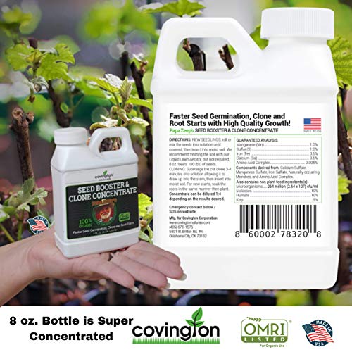 Clone & Seed Starter Solution, Organic Rooting Hormone Cloning Gel or
