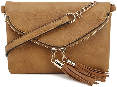Lily Jane Crossbody Tassel Bag with Adjustable Chain Strap