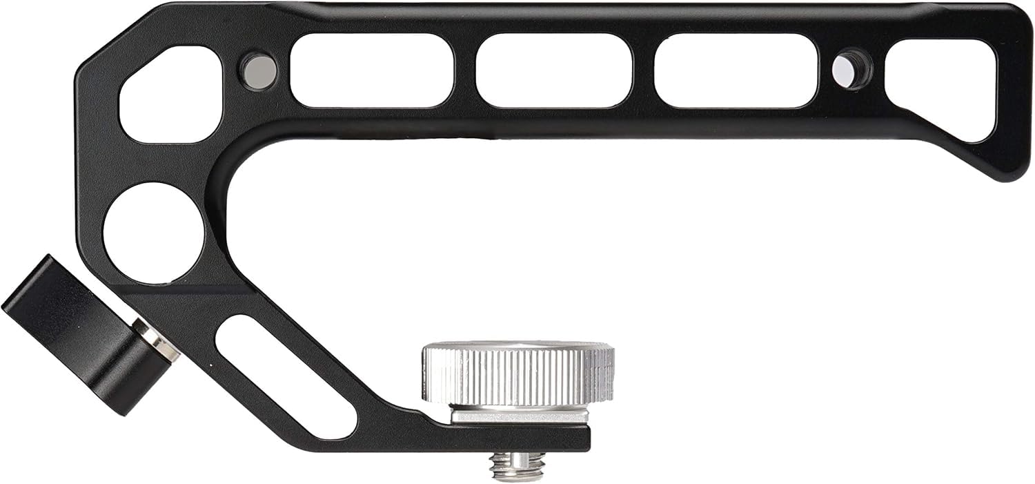 wepoto Camera Grip Top Handle with Upper Cold Shoe Base, with Positioning Hole, for DSLR Camera, Camera cage, GP625-B