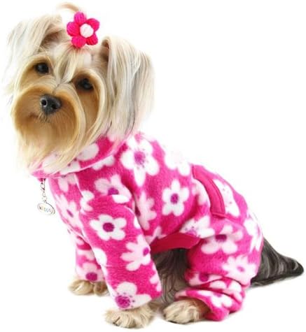 Full Blossom Fleece Turtleneck Dog Pajamas / Bodysuit Size: X-Lage