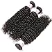 Beauty Forever Hair 8A Malaysian Jerry Curly Hair Weave 3 Bundles With Closure Free Part 100% Unprocessed Human Virgin Remy Hair Deals Natural Color 20 22 24+18 inch Free Part Closure