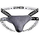 Evankin Mens Cotton Stretch Thong Sexy Underwear Jockstrap Athletic Supporters Breathable Underwear