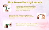 One Step 50 x Sterile Safety Lancets 21G Blood Testing Sample Collection view 3