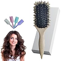 Curl Defining Brush-Curly Hair Comb for Shaping and Defining Curls,Brush for Curly Hair for Women Men (Beige)…