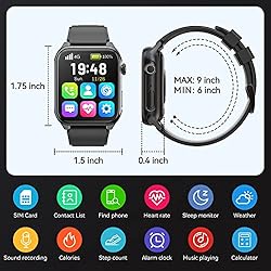Smart Watch (4G SIM Card Call), 2023 Newest 1.91
