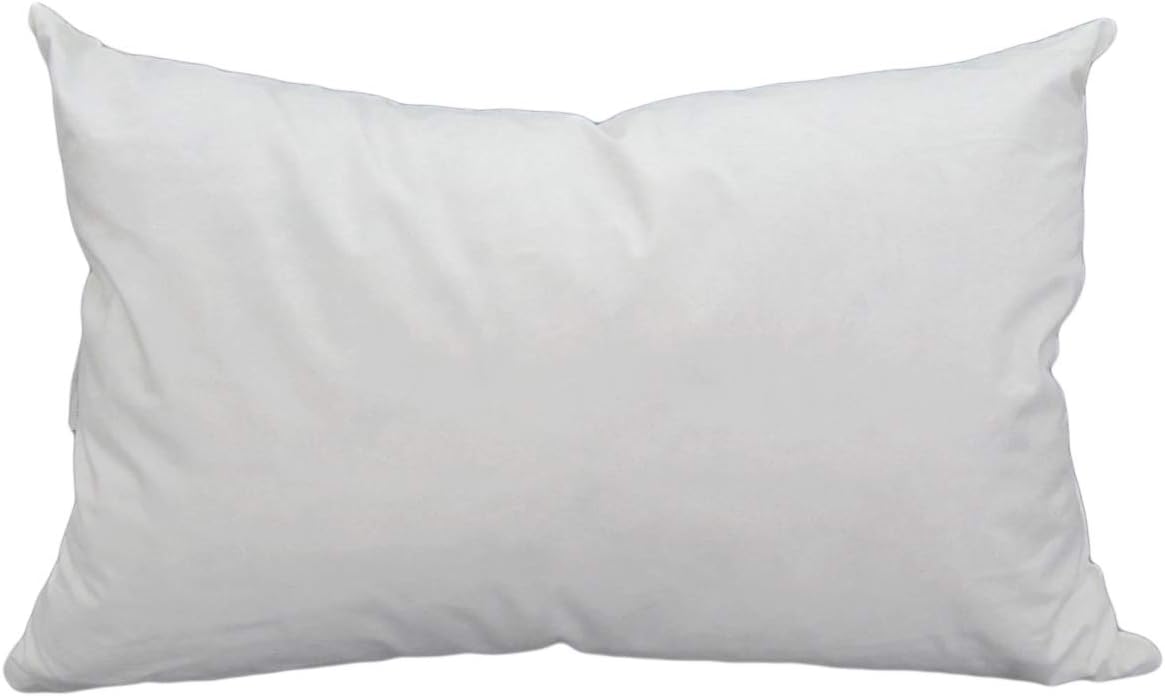 Amazon Com Fennco Styles White Duck Feather Down Pillow Insert