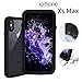 ShellBox Compatible for iPhone Xs Max Waterproof Case,Shockproof Snowproof Cover Case IP68 Underwater Full Body Rugged Protection Crystal Clear Built-in Screen Protector Case for iPhone Xs max (Black)