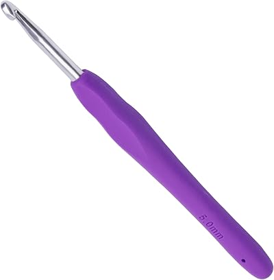 SUVSOON 5.0mm Ergonomic Soft Handle Crochet Hook Knit Tool