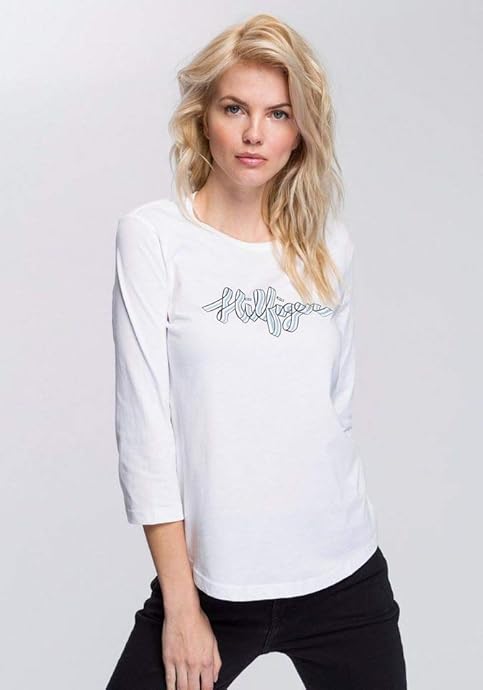 Tommy Hilfiger 汤米·希尔费格 纯棉 七分袖女式T恤 ￥98