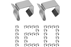 MengMain 120Pcs Gutter Light Hangers, Galvanized Roof Hooks, Outdoor Patio Decoration String Light Clips for Holiday Parties