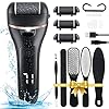 ZOUYUE-Electric-Foot-File-Pedicure-Set-Rechargeable-Waterproof-Hard-Skin-Remover-with-3-Rollers-and-2-Speeds-Callus-Remover-Foot-Care-Gift-Kit-for-Cracked-Heels-Calluses-and-Dead-SkinBlack ZOUYUE Electric Foot File Pedicure Set, Rechargeable Waterproof Hard Skin Remover with 3 Rollers and 2 Speeds, Callus…