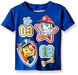 Paw Patrol  Toddler Boys' Short Sleeve T-Shirt Shirt, Royal, 2T