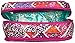 Vera Bradley Women's Cotton Large Blush & Brush Makeup Organizer Case, Modern Medley, One Size