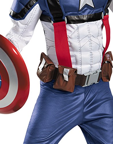 Disguise Marvel Captain America The Winter Soldier Movie 2 Retro Costume - Image 4